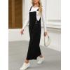 CUPSHE Women Fall Bib Overalls Cotton Adjustable Straps Wide Leg Square Neck Side Buttons Jumpsuit with Pockets(Black)