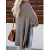 CUPSHE Women Fall Open Front Crochet Knit Lightweight Long Sleeves Casual Cardigan Sweaters(Grey)