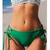 CUPSHE Women Swimsuit Bikini Bottom String Cheeky Side Tie Low Rise Bathing Suit(Cadmium Green)
