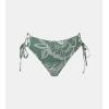 CUPSHE Women Swimsuit Bikini Bottom String Cheeky Side Tie Low Rise Bathing Suit(Dark Green/Floral)