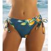 CUPSHE Women Swimsuit Bikini Bottom String Cheeky Side Tie Low Rise Bathing Suit(Indigo Blue)