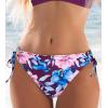 CUPSHE Women Swimsuit Bikini Bottom String Cheeky Side Tie Low Rise Bathing Suit(Violet/Floral)
