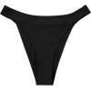 CUPSHE Women’s Bikini Bottom High Cut Mid Waist Cheeky Bathing Suit(Black)
