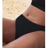 CUPSHE Women’s Bikini Bottom Separate Mid Rise Full Coverage Swimsuit Bottom Only(Black)