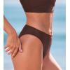 CUPSHE Women’s Bikini Bottom Separate Mid Rise Full Coverage Swimsuit Bottom Only(Chocolate Brown)