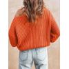 CUPSHE Womens Cold Shoulder Sweaters Long Sleeve Mock Neck Casual Lightweight Pullover Sweater Tops(Rust Red)