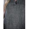 CUPSHE Women’s Denim Mini Dress Jean Dresses V Neck Sleeveless Casual Summer Outfits 2025 Trendy(Dark Grey)