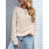 CUPSHE Womens Fall Sweater Long Sleeve Crewneck Knit Lightweight Pullover Sweater Top(Pink)