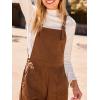 CUPSHE Womens Fall Winter Loose Fit Wide Leg Overalls Jumpsuit Romper Casual Baggy Pants Pockets Trendy Outfit(Brown)
