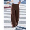 CUPSHE Women’s Knit Pants Wide Leg High Waist Casual Lounge Stretch Cozy Trousers Fall Winter(Coffee Brown)
