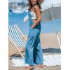 CUPSHE Women’s Loose Sleeveless Jumpsuits Long Pants Romper Overalls Trendy Outfits(Blue)