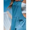 CUPSHE Women’s Loose Sleeveless Jumpsuits Long Pants Romper Overalls Trendy Outfits(Blue)
