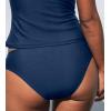 CUPSHE Women’s Low Rise Bikini Bottom Swimsuit Classic Coverage Swim Bottom Only(Navy Blue)