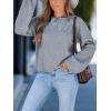 CUPSHE Womens Off The Shoulder Sweaters Long Sleeve Lightweight Knit Casual Pullover Sweater Tops(B-grey)