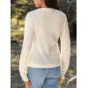 CUPSHE Women’s Open Front Cardigan Sweaters Long Sleeve 2024 Fall Knit Short Cardigan Outwear(Apricot)