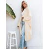 CUPSHE Women’s Oversized Cardigan Sweater Open Front 2025 Fall Long Sleeve Soft Knit Casual Sweaters Outwear(Beige)