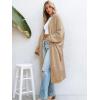 CUPSHE Women’s Oversized Cardigan Sweater Open Front 2025 Fall Long Sleeve Soft Knit Casual Sweaters Outwear(Oatmeal)