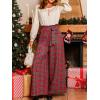 CUPSHE Womens Plaid Pants 2025 Christmas Pajama Lounge Gingham Pants Xmas PJ Bottoms with Pockets Fall Y2K Outfits(Red)