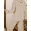 CUPSHE Womens Ribbed Knit Pajama Sets Long Sleeve Loungewear 2 Piece Soft and Comfy Lounge PJs Sets(Light Yellow)