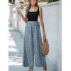 CUPSHE Women’s Romper Square Neck Sleeveless Belted Pocket Wide leg Maxi Outfit Casual Dressy(Blue-black)