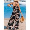CUPSHE Women’s Romper Square Neck Sleeveless Jumpsuit Straight leg Outfit Casual Dressy(Black)