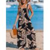 CUPSHE Women’s Romper Square Neck Sleeveless Jumpsuit Straight leg Outfit Casual Dressy(Black)