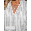 CUPSHE Women’s Ruffle Beach Mini Dress Split V Neck A Line Sleeveless Geometric Stripe Tropical Leaf Pattern Summer Dresses(Grey Striped)