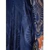 CUPSHE Women’s Sheer Insert Scallop Trim Lace Coaktail Dress Long Sleeve Flared A-Line Mini Dresses(Navy)