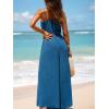 CUPSHE Women’s Sleeveless Jumpsuit Summer Tied Wide Leg One Piece Romper Casual Elegant Outfit Beach Travel Vacation(Blue)