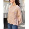 CUPSHE Womens Sweaters Rainbow Pom Casual Long Sleeve Ribbed Knit Pullover Sweater Tops(Pink)