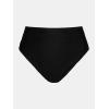 CUPSHE Womens Swimsuit Bikini Bottom High Waisted Bathing Suit Ruched Full Coverage(Black)