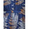 CUPSHE Women’s Swimsuit Coverup Dress Short Sleeve Casual Summer Printed Beach Cover Ups Sundress(Blue)