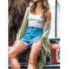CUPSHE Women’s Tassel Long Kimono Cardigans Beach Swimsuit Bikini Cover Up(Green)