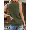 CUPSHE Womens Top Lace Split Neck Sleeveless Shirts Dressy Tank Coverup 2025 Fashion Blouse Summer Casual(Green)
