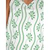 CUPSHE Womens Top V Neck Top Gracie Floral Cami Straps Sleeveless Relaxed Blouse Casual Loose(Green)