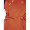CUPSHE Women’s Twisted Tank Dress Sleeveless Crew Neck Dresses Casual Summer(Orange)