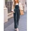 CUPSHE Womens Velvet Maxi Jumpsuit Dressy Square Neck Sleeveless Wide Leg One Piece Overall Casual Pockets Fall Formal Romper(Navy Blue)