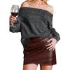 CUPSHE Skirts Women’s Faux Leather Mini Skirt Asymmetrical Hem Bodycon Skort High Waist Above Knee Clubwear Party Outfits(Burgundy)