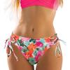 CUPSHE Women Swimsuit Bikini Bottom String Cheeky Side Tie Low Rise Bathing Suit(Pink Floral)
