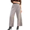 CUPSHE Womens Gingham Palazzo Pants Plaid Wide Leg High Waisted Lounge Pajama Pants Cute Casual Trousers with Pockets(Black)