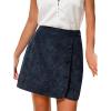CUPSHE Women’s Mini Corduroy Skirts Buttons High Waist Side Zip Above Knee Casual Outfits(Navy)
