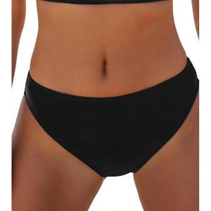 CUPSHE Women’s Bikini Bottom Separate Mid Rise Full Coverage Swimsuit Bottom Only(Black)