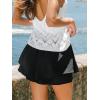 CUPSHE Beach Cover Up Shorts for Women Drawstring Waist Flowy Casual Summer Shorts Wide Leg Lounge Shorts(Black)