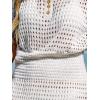 CUPSHE Women Bathing Suit Cover Up Swimsuit Crochet Cover-Up Swimwear Beach Dress Vacation Outfits(White)