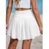CUPSHE Women Cover Skirt Lace Smcoked High Waist Woven Beach Vacation Outfits(White)