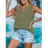 CUPSHE Women Loose Fit Casual Tank Tops Trendy Sleeveless Summer Tops Dressy Outfits(Green)