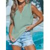 CUPSHE Women Loose Fit Casual Tank Tops Trendy Sleeveless Summer Tops Dressy Outfits(Light Green)