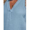 CUPSHE Women Swimsuit Coverup V Neck Sleeveless Beach Cover Ups Dress Lace Trim Vacation Outfits for 2025(Blue)