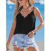 CUPSHE Womens Beach Cover Up Summer Vacation Sleeveless Button Front Bikini Bathing Suit Shirt(Black)