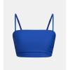 CUPSHE Womens Bikini Top Swimsuit Ruching Bandeau Top Spaghetti Adjustable Straps(Royal Blue)